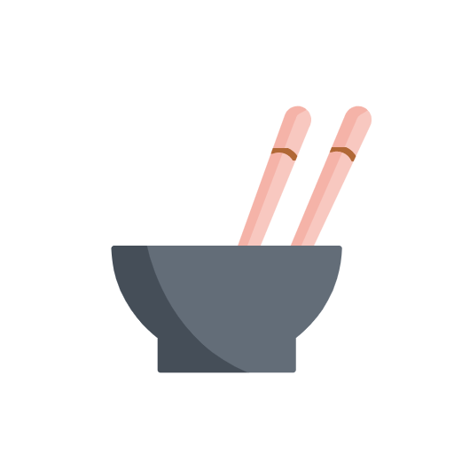 Bowl & Chopsticks Clipart